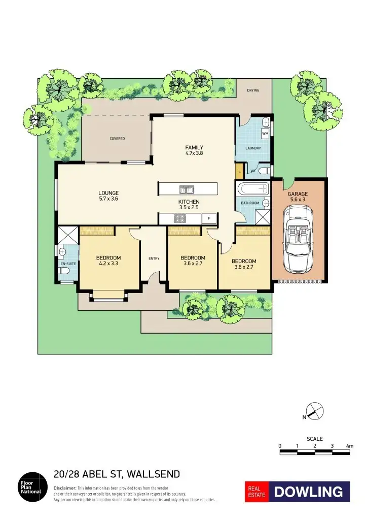 Floorplan of Homely house listing, 20/28 Abel Street, Wallsend NSW 2287
