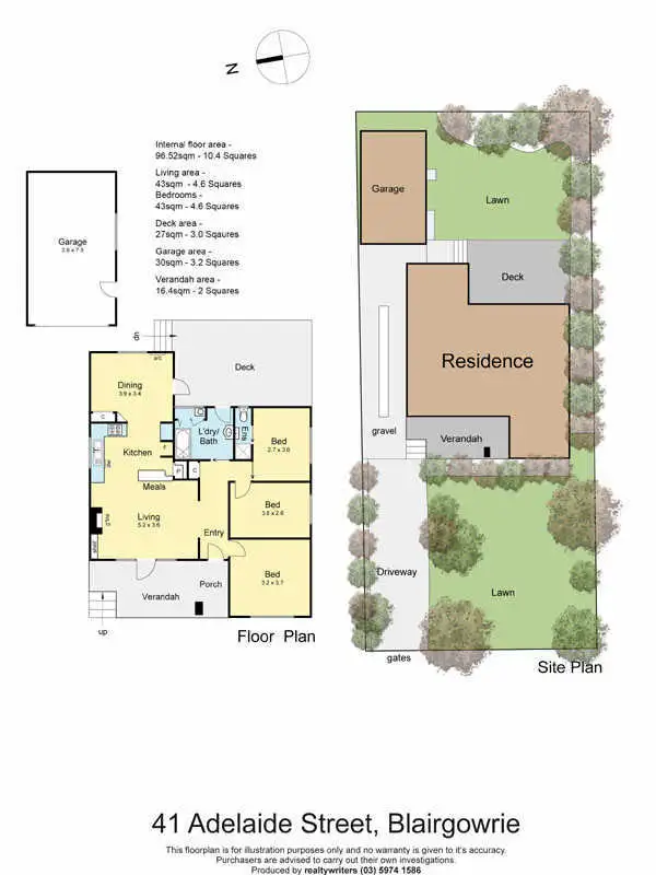 Floorplan of Homely house listing, 41 Adelaide Street, Blairgowrie VIC 3942
