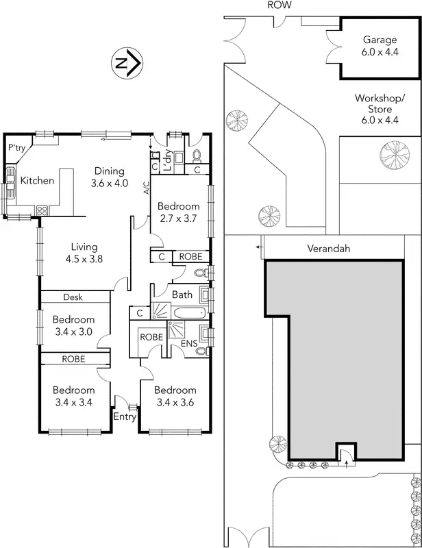 Floorplan of Homely house listing, 8 Yeomans Street, Northcote VIC 3070