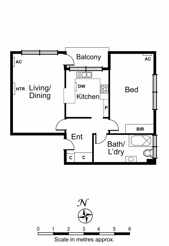 Floorplan of Homely apartment listing, 13/581 Orrong Road, Armadale VIC 3143