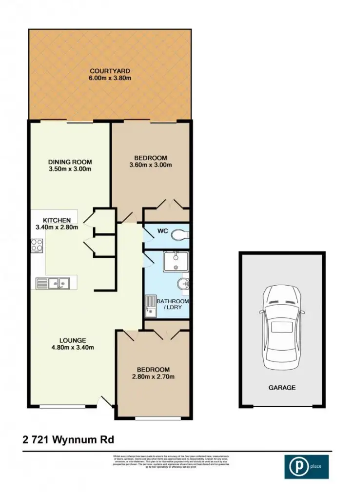 Floorplan of Homely unit listing, 2/721 Wynnum Road, Morningside QLD 4170