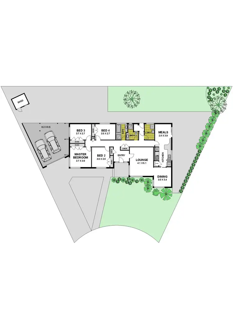 Floorplan of Homely house listing, 7 Hinton Close, Gladstone Park VIC 3043