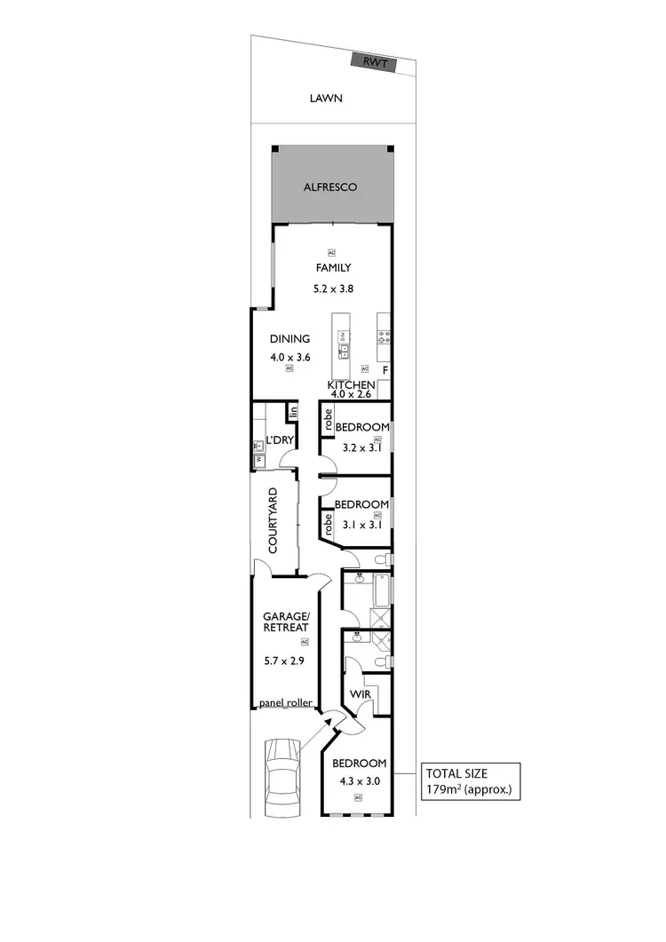 Floorplan of Homely house listing, 36A Wicks Avenue, Campbelltown SA 5074