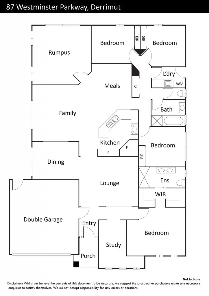 Floorplan of Homely house listing, 87 Westminster Parkway, Derrimut VIC 3030
