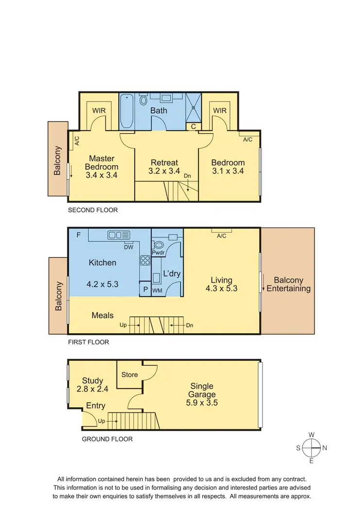 Floorplan of Homely house listing, 2/36 Boothby Street, Northcote VIC 3070