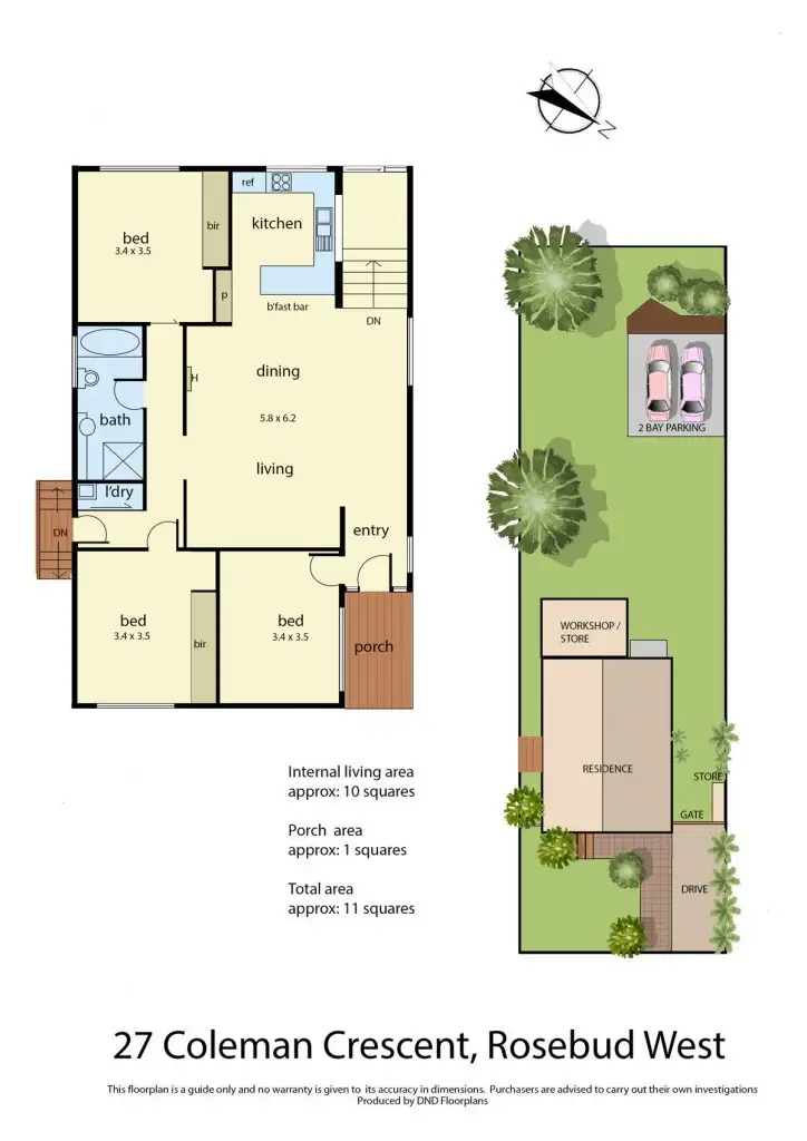 Floorplan of Homely house listing, 27 Coleman Crescent, Rosebud West VIC 3940