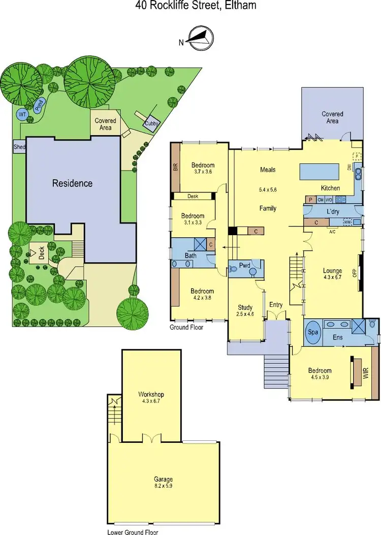 Floorplan of Homely house listing, 40 Rockliffe Street, Eltham VIC 3095