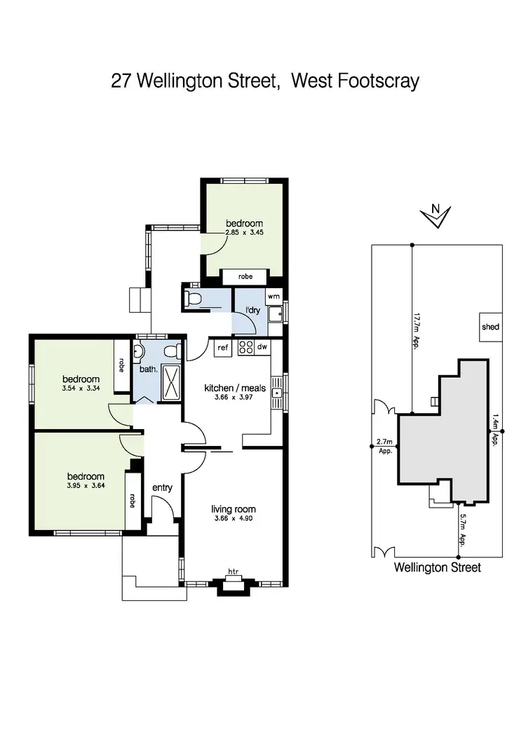 Floorplan of Homely house listing, 27 Wellington Street, West Footscray VIC 3012