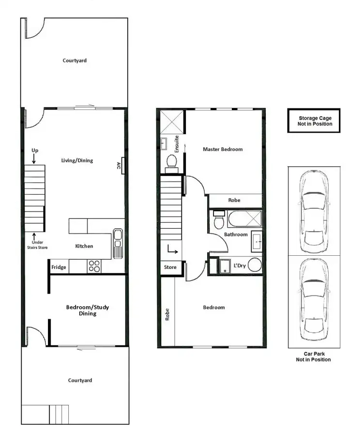 Floorplan of Homely townhouse listing, 30/1 Villiers Street, North Melbourne VIC 3051