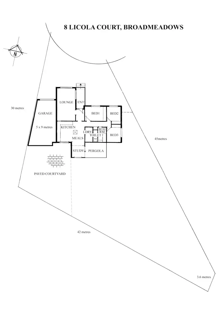Floorplan of Homely house listing, 8 Licola Court, Broadmeadows VIC 3047