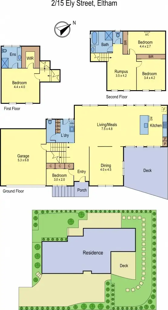 Floorplan of Homely house listing, 2/15 Ely Street, Eltham VIC 3095