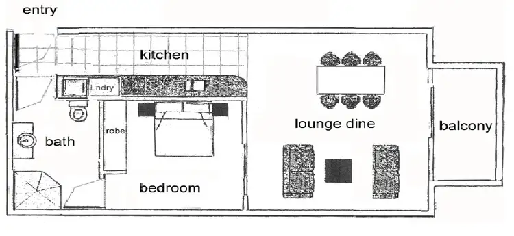 Floorplan of Homely apartment listing, 1009/91 - 96 North Terrace, Adelaide SA 5000