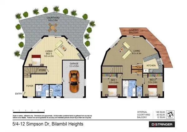 Floorplan of Homely house listing, 5/4-12 Simpson Drive, Bilambil Heights NSW 2486
