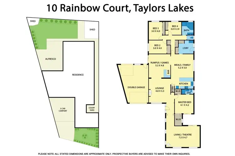 Floorplan of Homely house listing, 10 Rainbow Court, Taylors Lakes VIC 3038