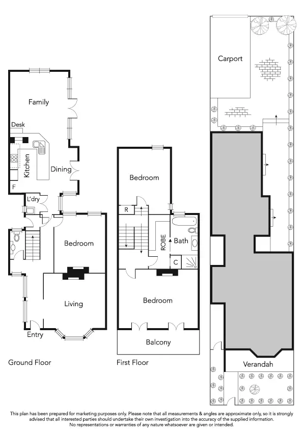 Floorplan of Homely house listing, 352 Montague Street, Albert Park VIC 3206