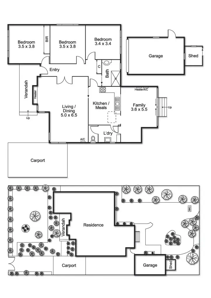 Floorplan of Homely house listing, 77 Marlborough Street, Bentleigh East VIC 3165