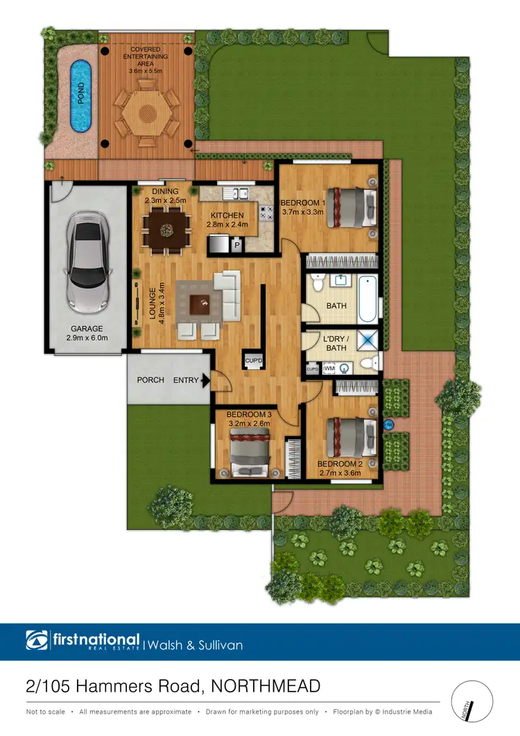 Floorplan of Homely villa listing, 2/105 Hammers Road, Northmead NSW 2152