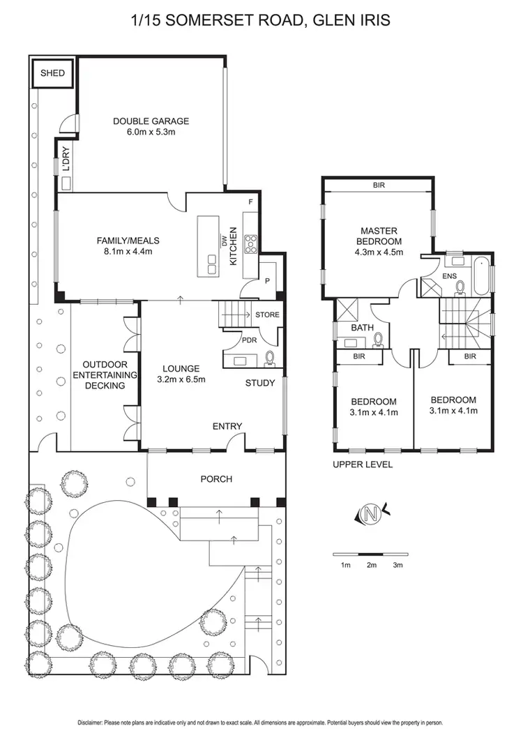 Floorplan of Homely townhouse listing, 1/15 Somerset Road, Glen Iris VIC 3146