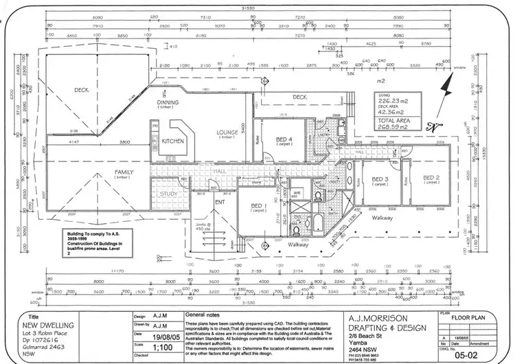 Floorplan of Homely house listing, 6 Robin Place, Gulmarrad NSW 2463