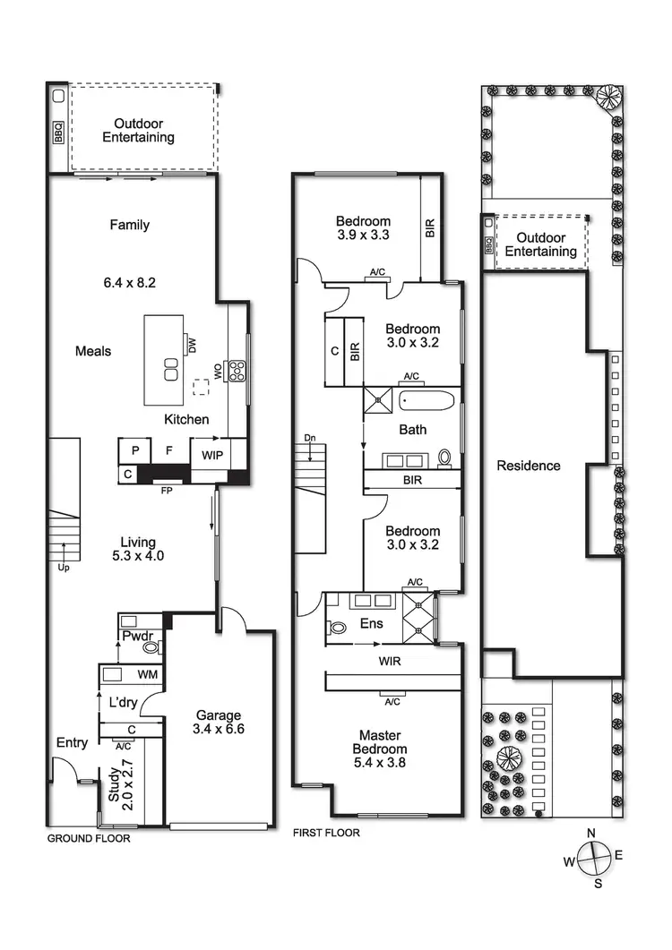 Floorplan of Homely townhouse listing, 25b Surrey Street, Bentleigh East VIC 3165