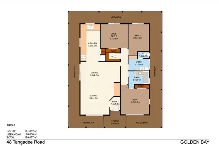 Floorplan of Homely house listing, 48 Tangadee Road, Golden Bay WA 6174