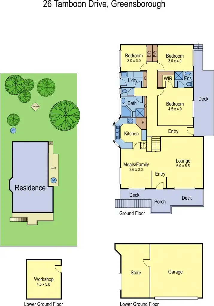 Floorplan of Homely house listing, 26 Tamboon
Drive, Greensborough VIC 3088