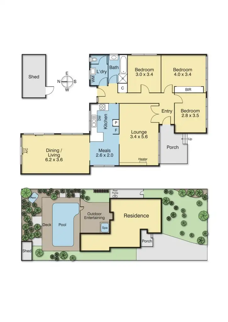 Floorplan of Homely house listing, 1 Dawayne Street, Burwood East VIC 3151