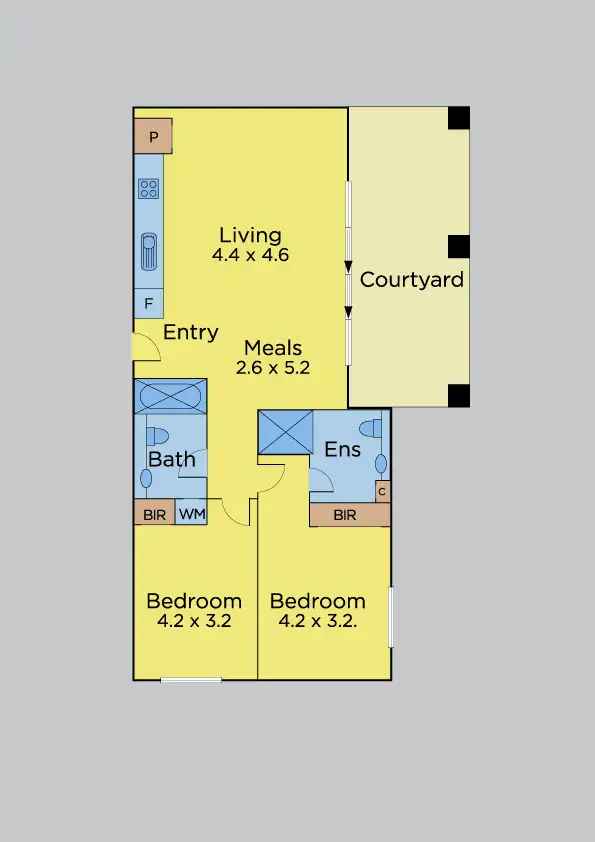 Floorplan of Homely house listing, 8/8 Crefden Street, Maidstone VIC 3012