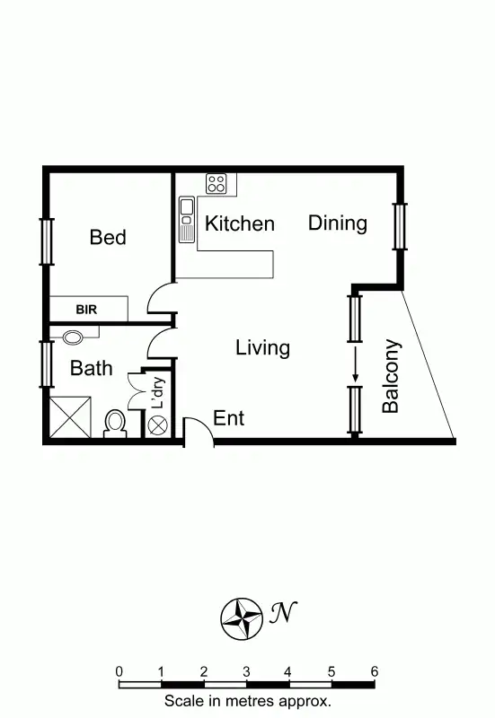 Floorplan of Homely apartment listing, 6/977 Dandenong Road, Malvern East VIC 3145