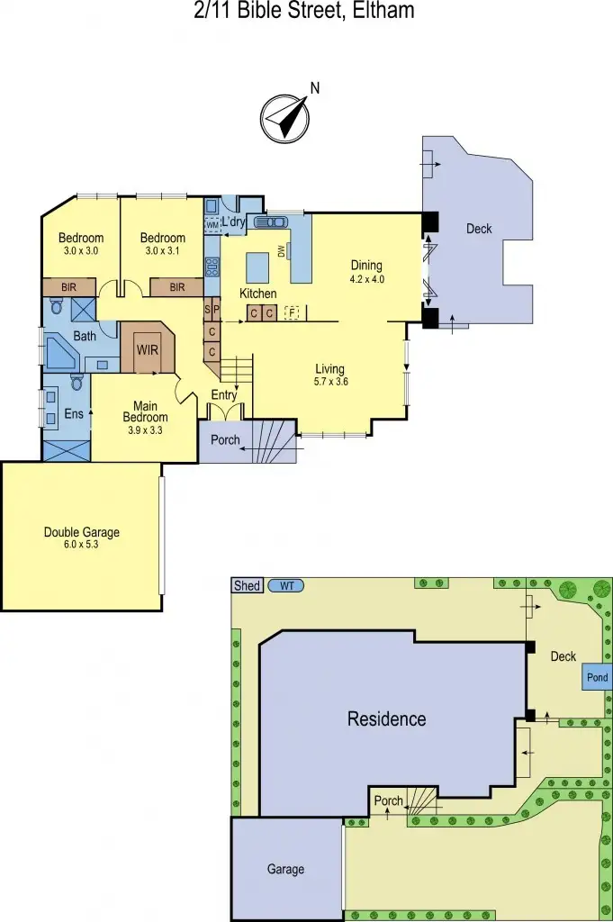 Floorplan of Homely unit listing, 2/11 Bible Street, Eltham VIC 3095