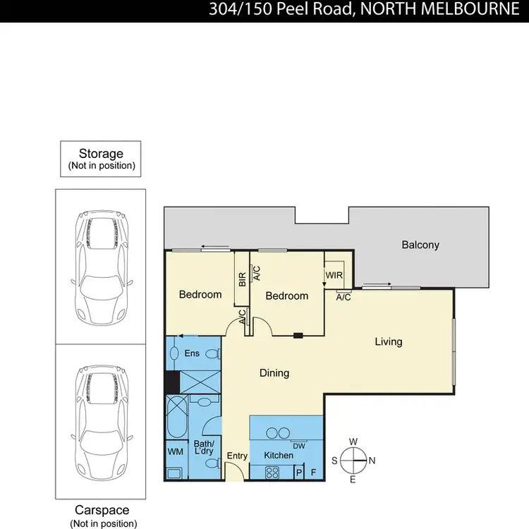 Floorplan of Homely house listing, 304/150 Peel Street, North Melbourne VIC 3051