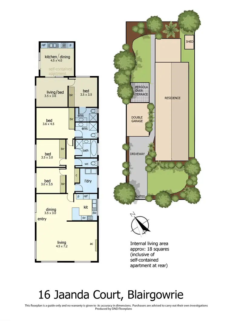 Floorplan of Homely house listing, 16 Jaanda Court, Blairgowrie VIC 3942