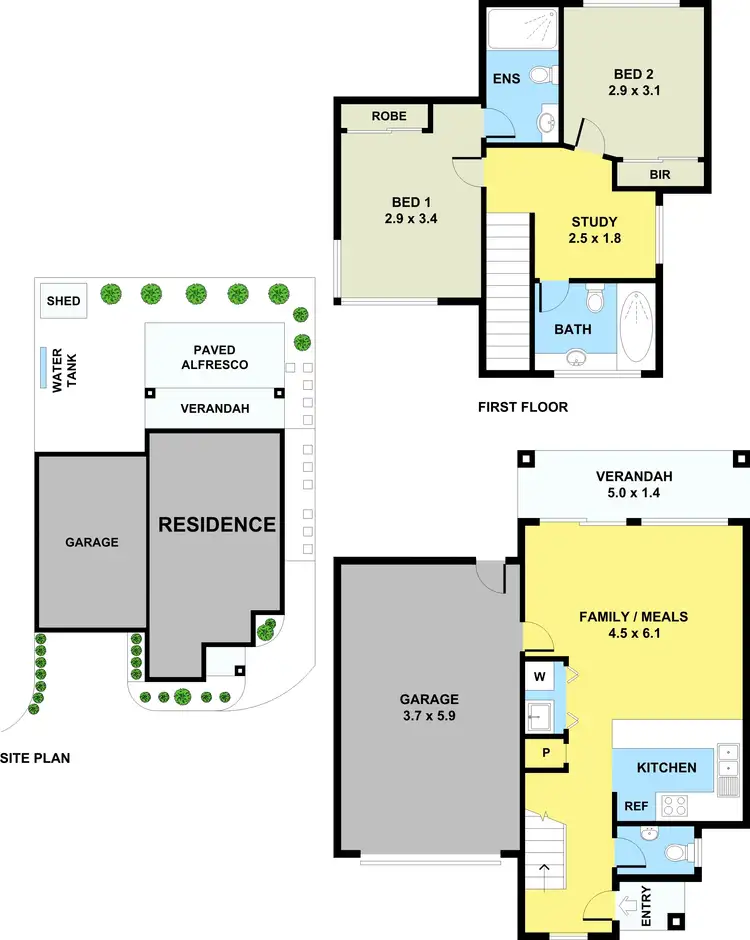 Floorplan of Homely townhouse listing, 3/2a Rupert Street, Ringwood VIC 3134