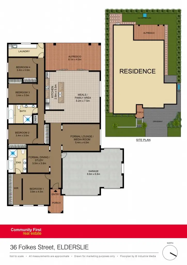 Floorplan of Homely house listing, 36 Folkes Street, Elderslie NSW 2570