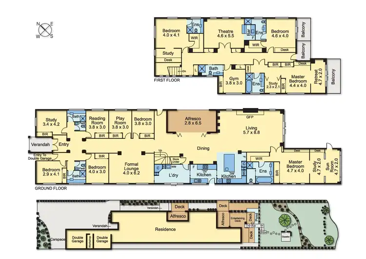 Floorplan of Homely house listing, 115 Ashburn Grove, Ashburton VIC 3147