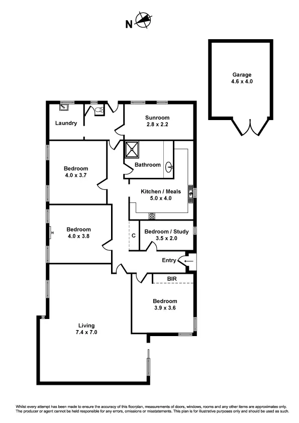 Floorplan of Homely house listing, 70 Ashley Street, West Footscray VIC 3012