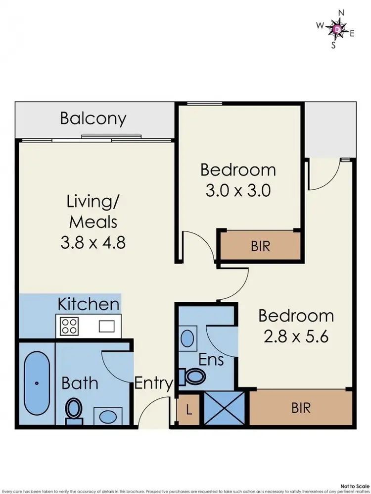 Floorplan of Homely apartment listing, 414/10 Droop St, Footscray VIC 3011