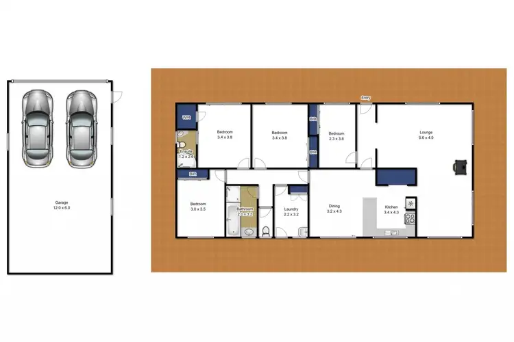 Floorplan of Homely house listing, 5 Deys Road, Tyers VIC 3844