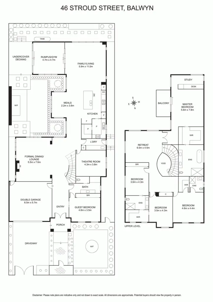 Floorplan of Homely house listing, 46 Stroud Street, Balwyn VIC 3103