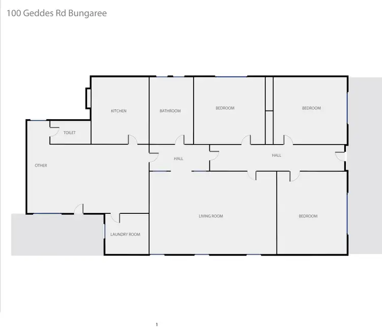 Floorplan of Homely house listing, 100 Geddes Road, Bungaree VIC 3352