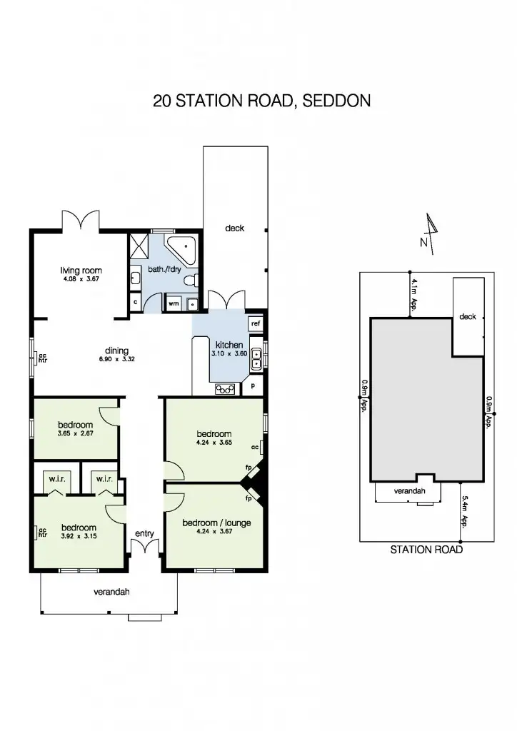 Floorplan of Homely house listing, 20 Station Road, Seddon VIC 3011