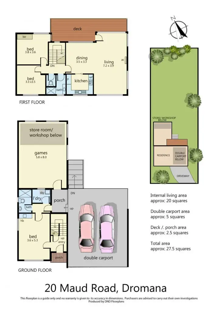 Floorplan of Homely house listing, 20 Maud Road, Dromana VIC 3936