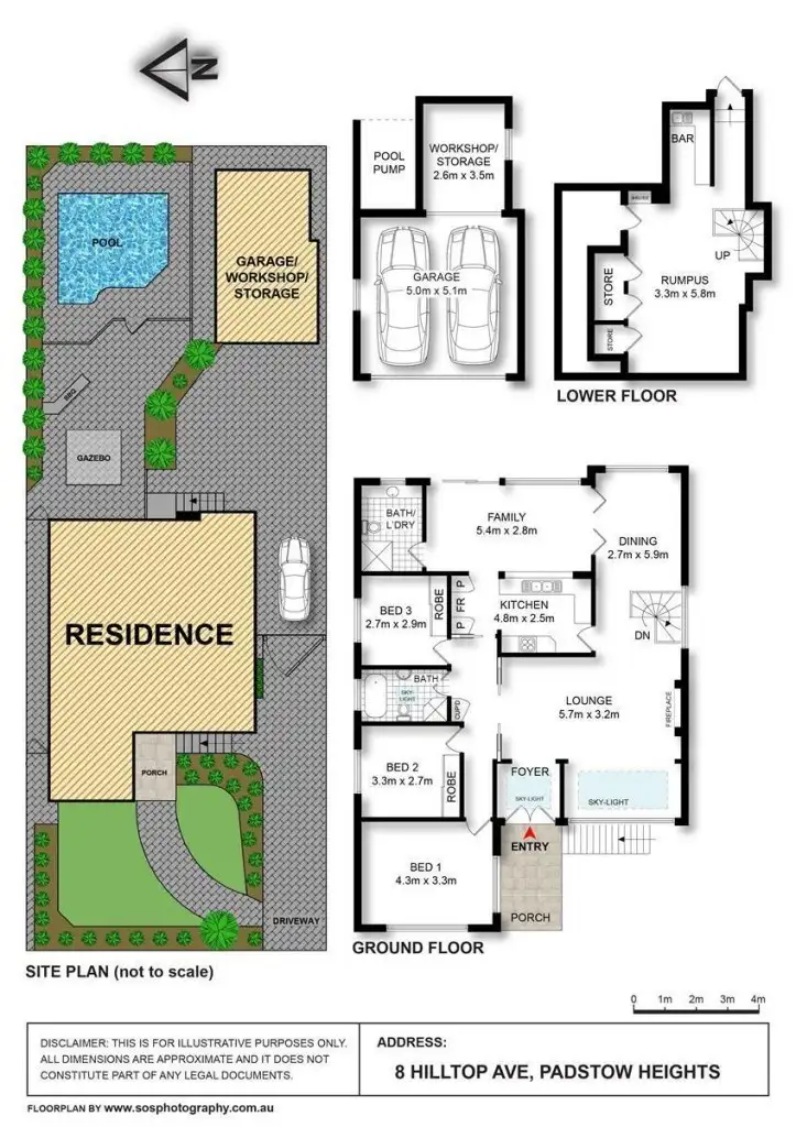 Floorplan of Homely house listing, 8 Hilltop Avenue, Padstow Heights NSW 2211