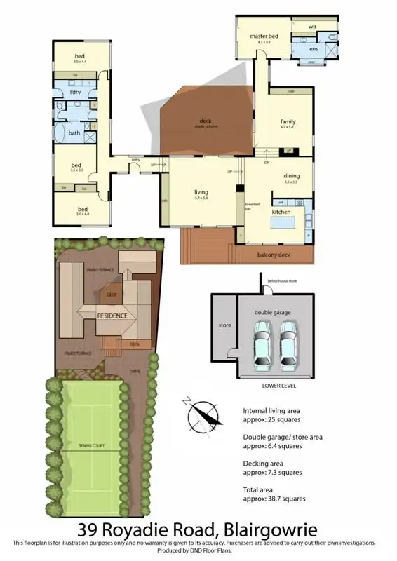 Floorplan of Homely house listing, 39 Royadie Road, Blairgowrie VIC 3942