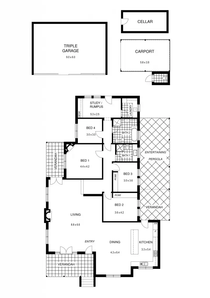 Floorplan of Homely house listing, 101 Mt Barker Road, Hahndorf SA 5245