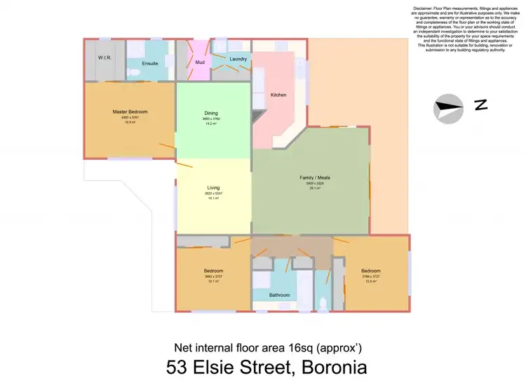 Floorplan of Homely house listing, 53 Elsie Street, Boronia VIC 3155