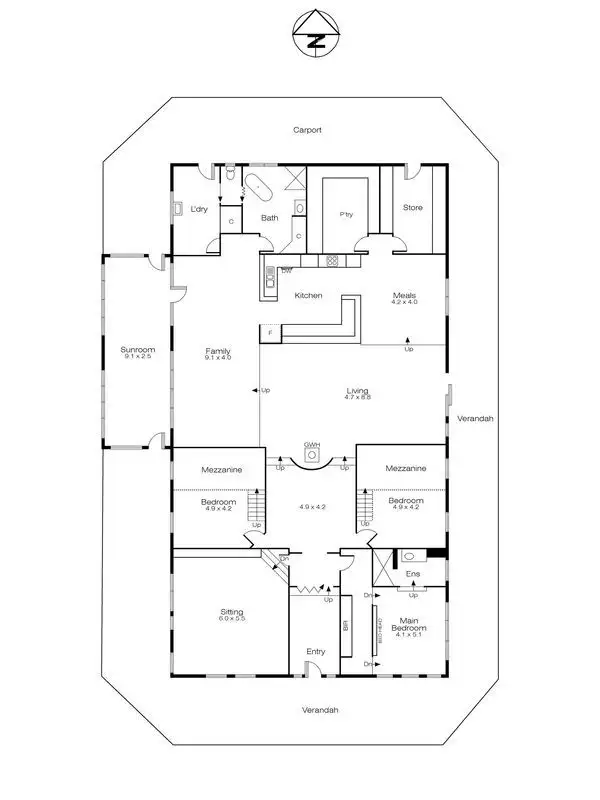 Floorplan of Homely house listing, 105 Cartons Road, Gordon VIC 3345