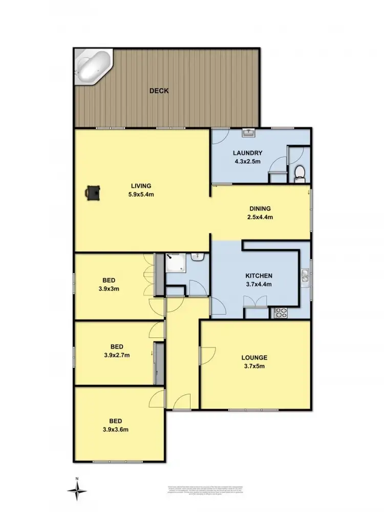 Floorplan of Homely house listing, 113 Hearn Street, Colac VIC 3250
