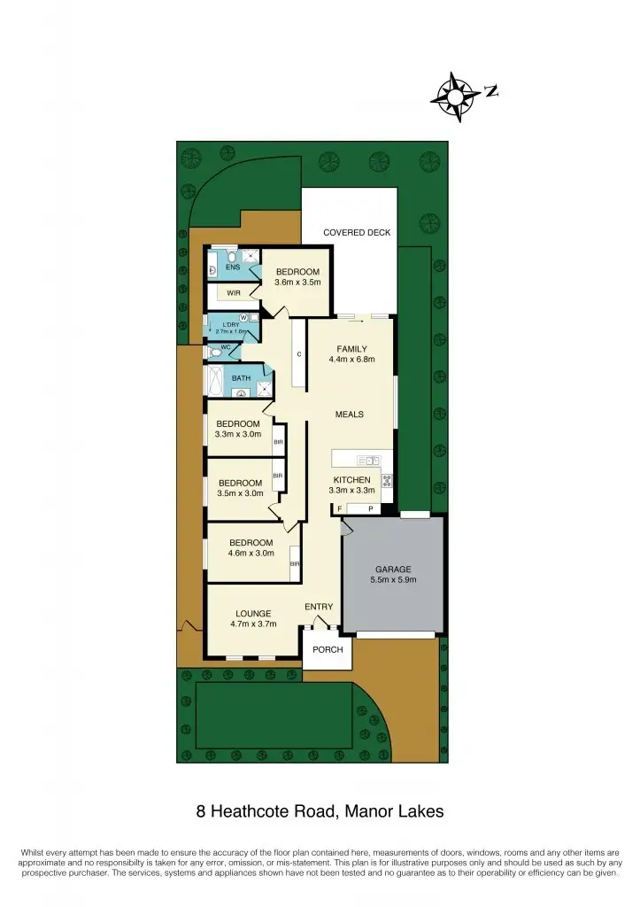 Floorplan of Homely house listing, 8 Heathcote Road, Wyndham Vale VIC 3024