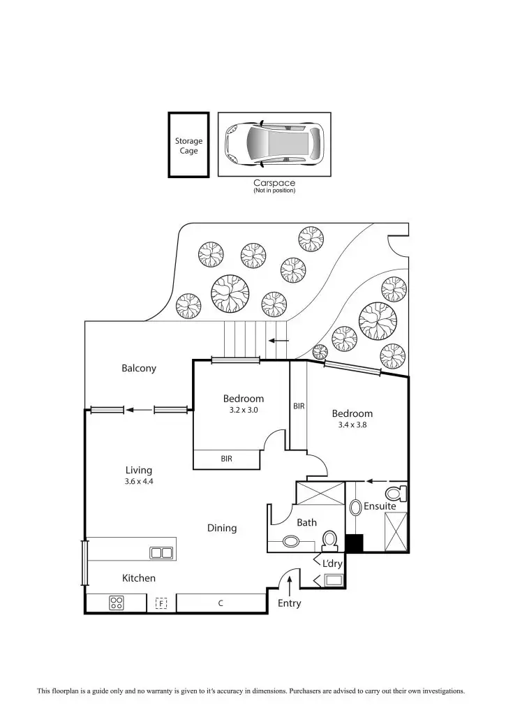 Floorplan of Homely apartment listing, 2/2 Alfred Street, Aspendale VIC 3195